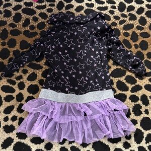 Piper Starry Black and Purple Kids Dance Costume